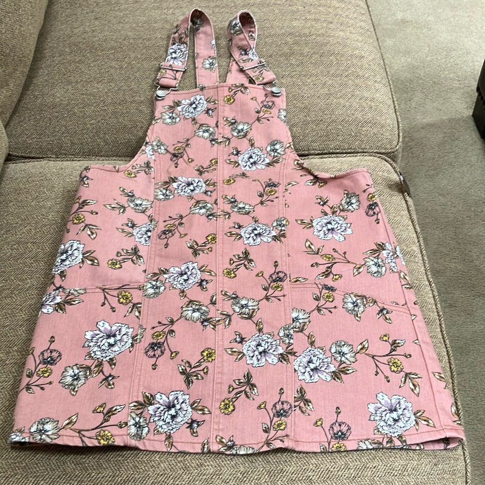 NOBO Floral Pink skirt overalls